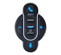 Sxmrmnx DX1 - Controlador Bluetooth para motocicleta, impermeable, inalámbrico, Bluetooth, control de voz