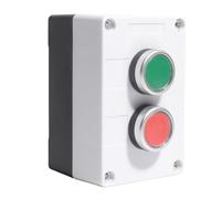 Sxmrmnx Estación de control de interruptor de arriba y abajo a prueba de lluvia, estación de botón momentánea, interruptores de botón rojo y verde