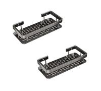 Sxmrmnx Estante triangular para baño, estante esquinero sin perforaciones, trípode con ventosa, 2 unidades