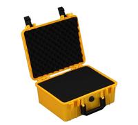 Sxmrmnx Estuche de herramientas protector a prueba de golpes sellado a prueba de polvo, multiuso, compacto, estuche de almacenamiento multiusos para almacenamiento en el hogar, color amarillo