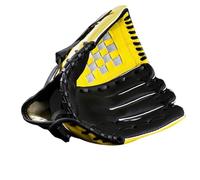 Sxmrmnx Guantes de béisbol de 10.5 pulgadas, guantes profesionales de béisbol y sóftbol, guantes de captura de poliuretano, amarillo y negro