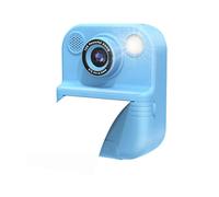 Sxmrmnx HD 1080P - Mini cámara digital de impresión instantánea para niños, cámara de impresión instantánea para cumpleaños, fotografía divertida, color azul