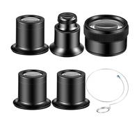 Sxmrmnx Jeweler - Lupa monocular portátil para reloj, lupa, lente de lupa 5X 10X 15X 20X 30X para lente de lupa de ojo, negro