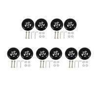 Sxmrmnx Juego de 10 ruedas de repuesto para maleta de equipaje, diámetro exterior de 80 mm