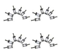 Sxmrmnx Juego de 24 sillines cromados de repuesto para puente de trémolo para guitarra eléctrica