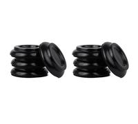 Sxmrmnx Juego de 8 protectores de madera para ruedas de piano, color negro