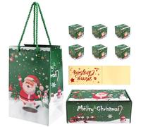 Sxmrmnx Juego de hucha de Navidad, caja de regalo de explosión para dinero, caja de dinero de Navidad para dinero en efectivo, regalo (verde, 6 piezas)