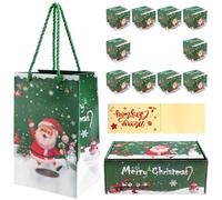 Sxmrmnx Juego de huchas de Navidad, caja de regalo de explosión para dinero, caja de dinero de Navidad para dinero en efectivo, regalo (verde, 10 piezas)