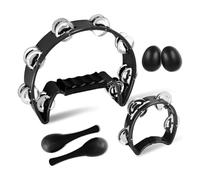 Sxmrmnx Juego de instrumentos de percusión musical, percusión de mano, pandereta y coctelera de huevos, martillo de para KTV