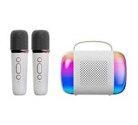 Sxmrmnx K Song - Micrófono Bluetooth con altavoz, micrófono de audio, karaoke, para niños, portátil, para el hogar, K-Song, estéreo integrado B