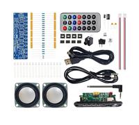 Sxmrmnx Kit de altavoces Bluetooth DIY con radio FM 85.7-108MHZ DIY Soldadura Proyecto Práctica Kit Electrónico Soldadura U Disco TF