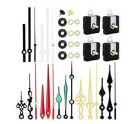 Sxmrmnx Kit de repuesto de mecanismo de reloj de 4 piezas con 7 manecillas de reloj para reparación de relojes, reparación de relojes, repuesto de motor