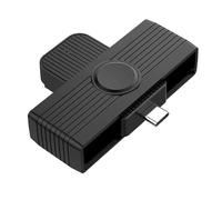 Sxmrmnx Lector de tarjetas inteligentes tipo C, banco de identificación de memoria, EMV, DNIE Dni Sim, adaptador de conector de clonador para OS, tipo C