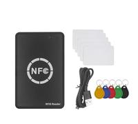 Sxmrmnx Lector/escritor de chips inteligentes RFID NFC + 5 tarjetas CUID + UID duplicador RFID etiqueta copia clon ID IC clave copiadora