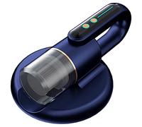 Sxmrmnx Limpiador de ácaros y polvo para colchón de cama, 4 KPa, aspiradora inalámbrica de mano, alta frecuencia, doble ritmo, con lámpara UV para matar color azul