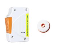 Sxmrmnx Limpiador de fibra óptica de casete + núcleo de limpieza, caja de limpieza para SC/FC//LC Herramientas de limpieza de fibra óptica A