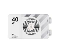 Sxmrmnx Luz de cámara de video RGB de 40 W a todo color, mini portátil, para exteriores, de alto brillo, luz de relleno, ventilador de refrigeración regulable