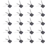 Sxmrmnx Mecanismo de reloj 20X para piezas de reloj, reloj de pared, cuarzo, hora, minuto, movimiento de cuarzo, negro