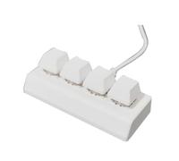 Sxmrmnx Mini teclado mecánico de 4 teclas, selección , copiar, pegar, oficina, juegos, interruptor de dibujo, teclado portátil para dibujar, teclado mecánico programable, teclado para gamer