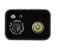 Sxmrmnx Minicámara deportiva LED 1080P con iluminación montada en la cabeza, detección de movimiento, videocámaras, grabación en bucle, grabadora de aplicación de video