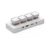 Sxmrmnx MK424BT - Mini teclado personalizado de 4 teclas con interruptor azul mecánico USB + BT Teclado macro programable de modo dual