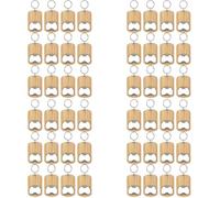 Sxmrmnx Paquete de 48 abrebotellas de madera, de madera, abrebotellas en , grabado de madera, para el hogar y la cocina