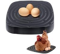 Sxmrmnx Paquete de 8 almohadillas lavables para anidar pollos para poner huevos, forros de caja de anidación para gallineros, reutilizables, color negro
