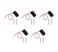 Sxmrmnx Pastillas Humbucker para guitarra eléctrica, puente Alnico V, 5 unidades, color negro
