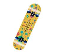 Sxmrmnx Patineta de cuatro ruedas con doble eje de balancín para carretera, tabla de calle, tabla de madera, patineta para adultos, de robot