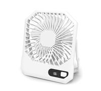 Sxmrmnx Personal Fans - Ventilador de escritorio pequeño portátil, ventilador de viaje con banco de energía, ventilador personal de 3 velocidades, ventilador silencioso para exteriores, fácil de