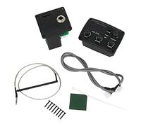 Sxmrmnx -Preamplificador de ecualizador de guitarra acústica de 17 A con sintonizador de procesamiento digital, ecualizador de ecualizador de 3 bandas con