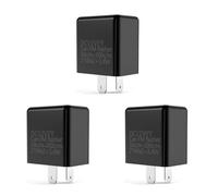 Sxmrmnx Relé intermitente LED de 2 de 12 V de frecuencia ajustable para intermitentes de motocicleta, relés indicadores de luces intermitentes