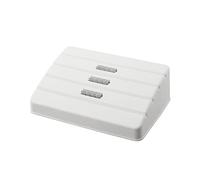 Sxmrmnx Reposapiés para debajo del escritorio en el trabajo, taburete de descanso de pies con rodillos, taburete de masaje debajo del escritorio para el hogar, oficina, inodoro, fácil de usar B