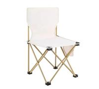 Sxmrmnx Silla de picnic pequeña para exteriores, color cremoso, silla de picnic ultraligera portátil para dibujar