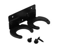 Sxmrmnx Soporte de micrófono inalámbrico para soporte de micrófono montado en la pared, clip de gancho doble