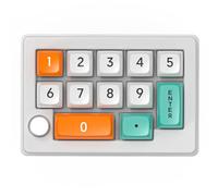 Sxmrmnx Teclado mecánico digital intercambiable en caliente de modos de definición macro RGB para juegos, perilla de teclado mecánico para juegos, color