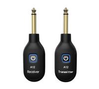 Sxmrmnx Transmisor inalámbrico para guitarra eléctrica, transceptor de bajo, accesorios para instrumentos musicales, A12
