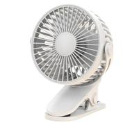 Sxmrmnx Ventilador de clip portátil con clip, ventilador pequeño, carga USB, portátil, para estudiantes, dormitorio, giratorio, silencioso, 3 velocidades, ajustable, para dormitorio, oficina, B