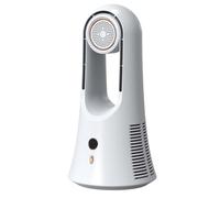 Sxmrmnx Ventilador de escritorio portátil de 14.2 pulgadas con compartimento de almacenamiento de aromaterapia, ventilador de mesa silencioso para el hogar, oficina, dormitorio, regalos