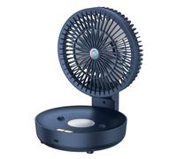 Sxmrmnx Ventilador de pared ultra silencioso de 3 velocidades, luz de ABS portátil, ventilador circulador de aire, azul oscuro