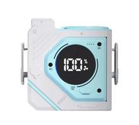Sxmrmnx Ventilador para colgar la cintura, 9800 mAh, para colgar el cuello/cintura, recargable, ventilador de cinturón para escalada al aire libre, senderismo, A
