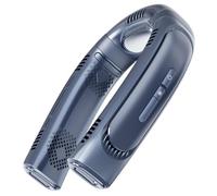 Sxmrmnx Ventilador portátil de aire acondicionado para cuello, semiconductor, sin aspas, ventilador personal recargable para colgar, color azul