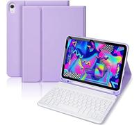 SXNIWBAI Funda con Teclado para Lenovo Tab 10.1 2025(TB-311XU/TB-311FU), Español Ñ Magnético Desmontable Teclado Tablet para Lenovo 10.1’’, Soporte para Lápiz (Púrpura)