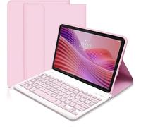 SXNIWBAI Funda Teclado para Lenovo Tab 10.1 2025(TB-311XU/TB-311FU), Español Ñ Magnético Desmontable Teclado Tablet para Lenovo 10.1’’, Soporte para Lápiz (Rosa)