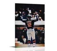 SXNRVM Francisco Lindor - Decoración moderna de alta definición impresa multiescena para el hogar, pinturas de pared impermeables en salas de estar, dormitorios, oficinas y baños, 60 x 90 cm, estilo