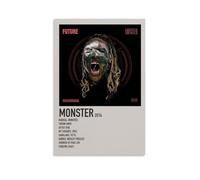 SXNRVM Future MonsterModern - Decoración para el hogar, impresión de alta definición, para pinturas de pared impermeables en salas de estar, dormitorios, oficinas y baños, 20 x 30 cm, estilo sin marco