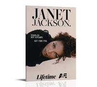 SXNRVM Janet JacksonModern - Decoración para el hogar, impresión de alta definición, para pinturas de pared impermeables en salas de estar, dormitorios, oficinas y baños, 20 x 30 cm, estilo marco