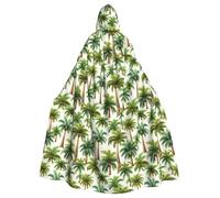 SXOOGE Tropical Palm Trees - Disfraz unisex de cosplay para Halloween, capa con capucha para fiesta, uniforme de longitud completa