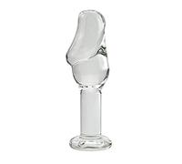 SXOVO Consolador Anal de Vidrio Consolador Vagina Juguete Sexual para Mujeres Hombres Pareja, Plug Anal Consolador de Vidrio Estimulador Sexual Masturbación (S)