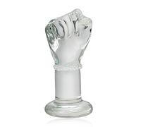 SXOVO Consolador de Mano Transparente Consolador de Puño de Cristal Consolador Anal de Juguete Sexual Para Mujeres Hombres Estimulación del Punto G (Mittel)
